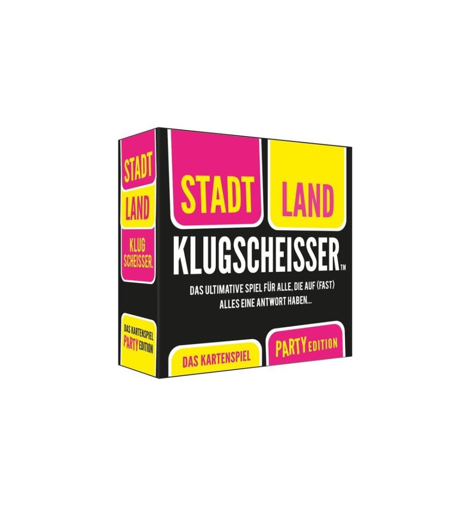 Kylskapspoesi AB - Jeux de cartes Stadt Land Klugscheisser Party Edition -DE-