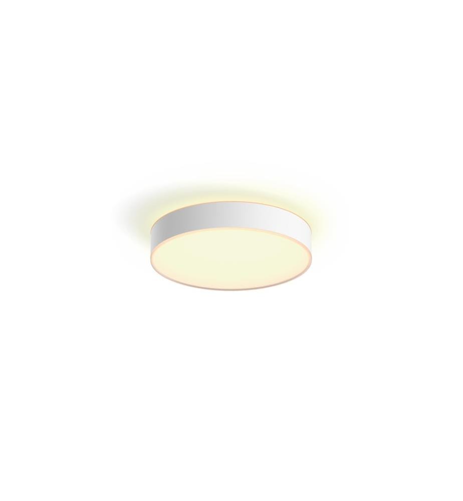 PHILIPS HUE - White Ambiance Enrave Plafonnier M Blanc + variateur d'intensité lumineuse