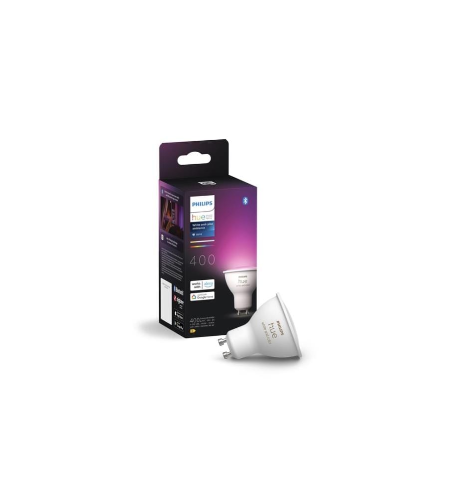 PHILIPS HUE - Ambiance blanche et couleur GU10 pack individuel