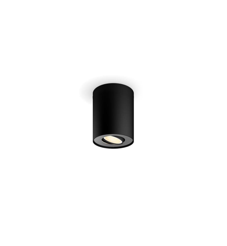 PHILIPS HUE - White Ambiance Pillar Spot unique, extension de l'installation GU10, noir