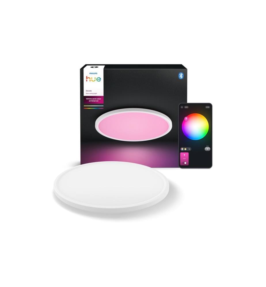 PHILIPS HUE - Panneau à LED Devote WCA slim ceiling RD M