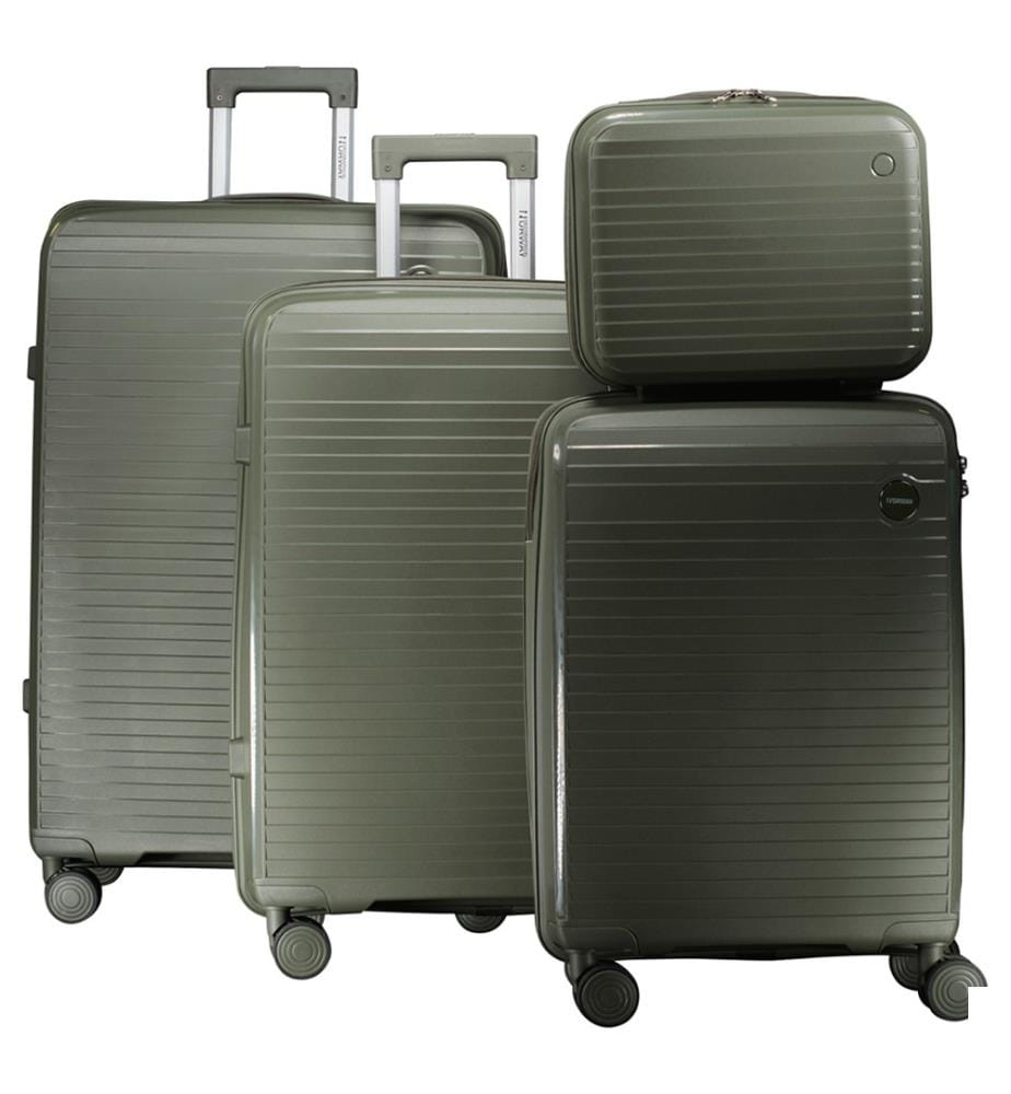 Lot de 4 Valises solubles - Vert foncé