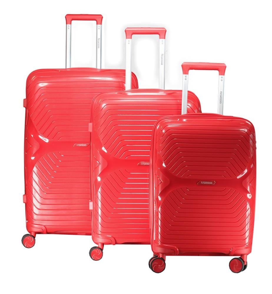 Lot de 3 Valises Silhovette - Rouge