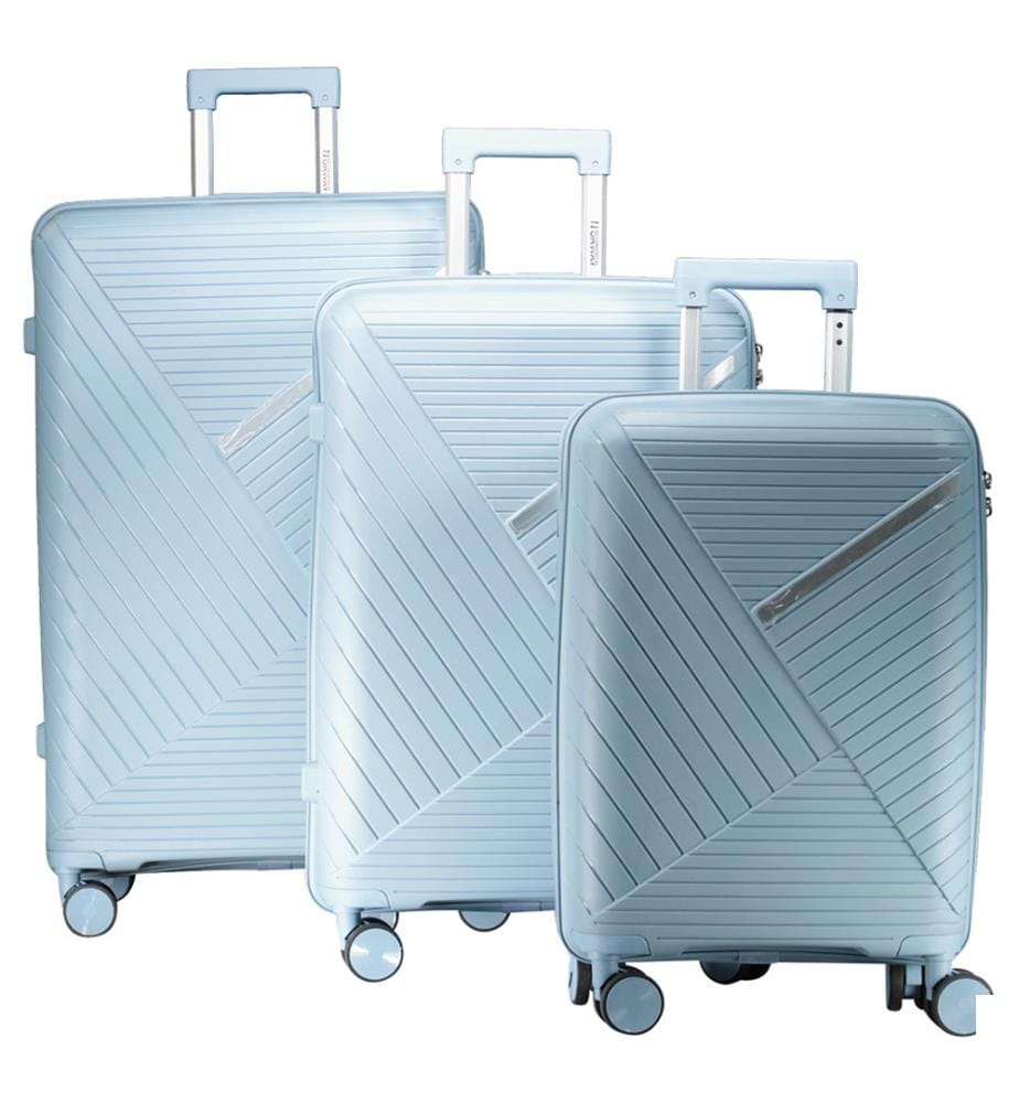 Lot de 3 Valises Simi - Bleu canard