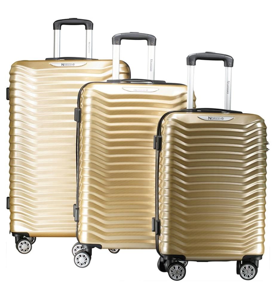 Lot de 3 Valises Sopearl - Champagne