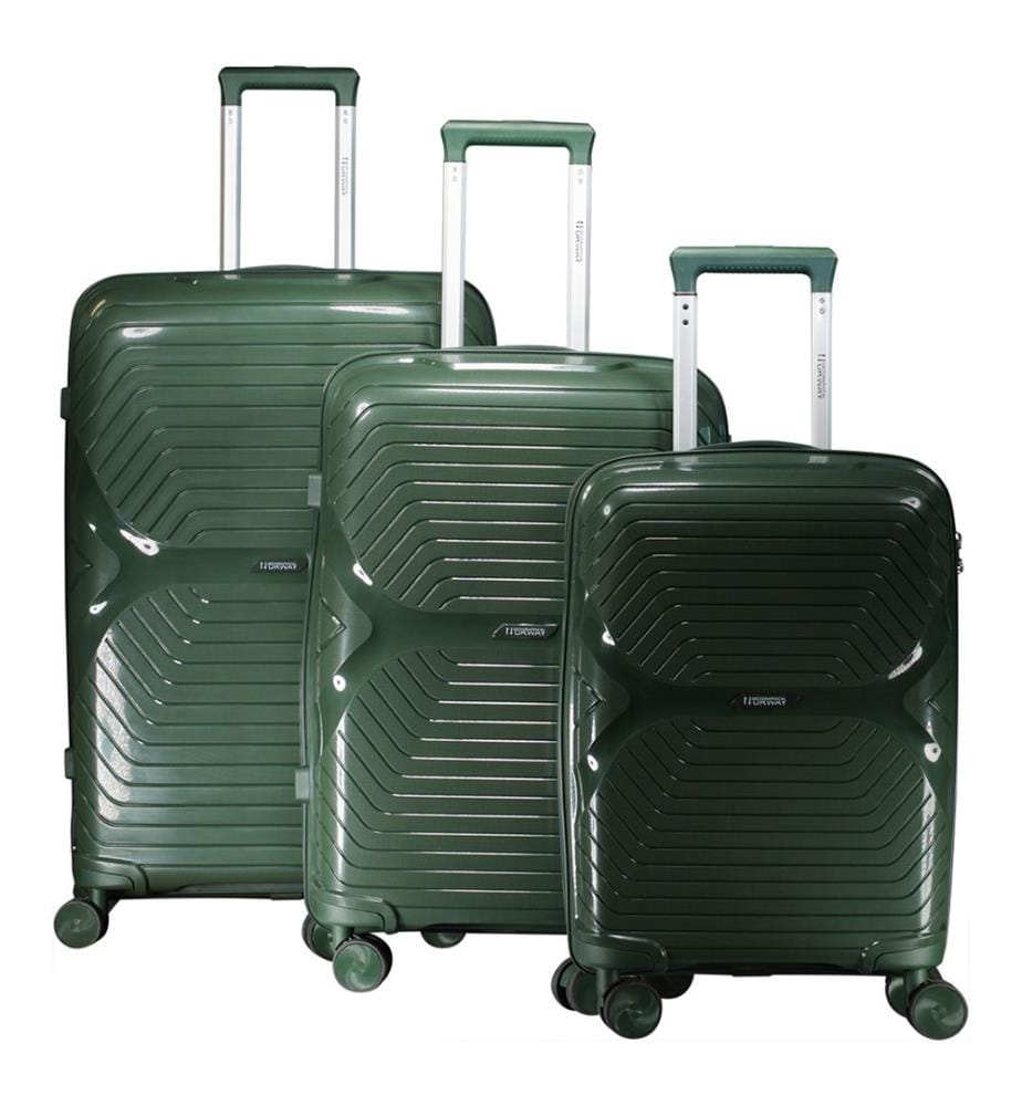 Lot de 3 Valises Silhovette - Vert foncé
