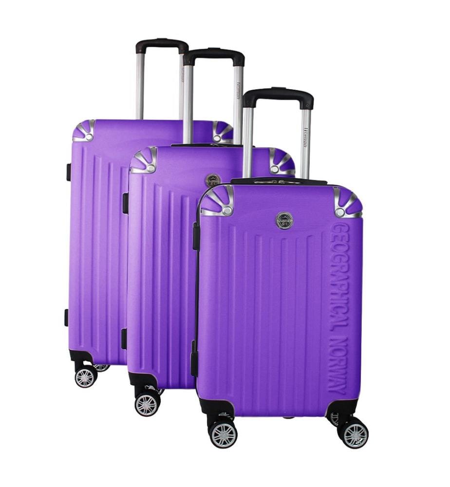 Lot de 3 Valises Softless - Violet