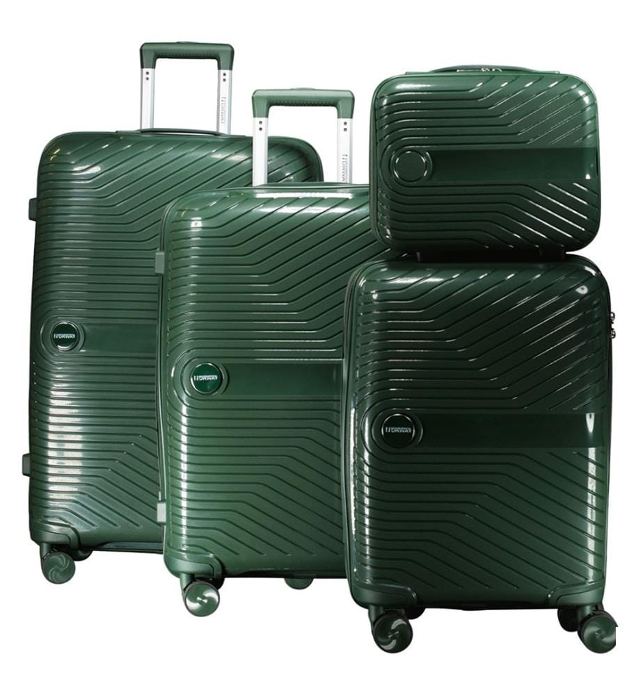 Lot de 4 Valises Sarovel - Vert foncé