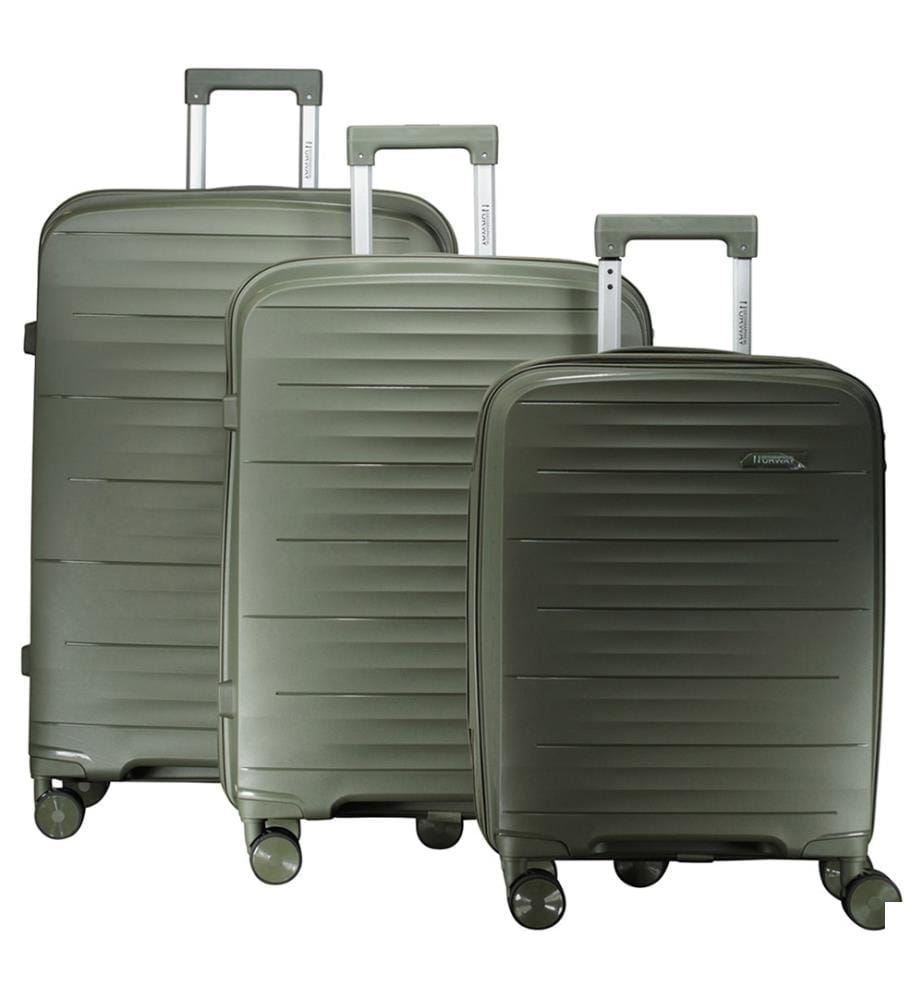 Lot de 3 Valises Sillo - Vert foncé