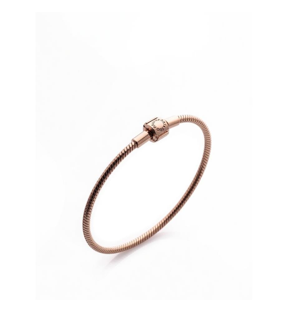 Bracelet chaîne serpent plaqué or rose 14K - Rose Golden