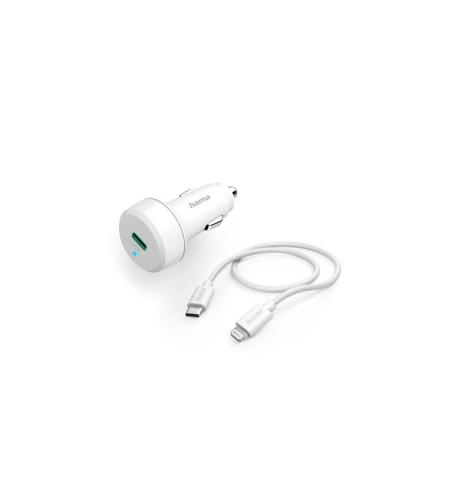 HAMA - Chargeur de voiture Car Charger Lightning 20 W Blanc