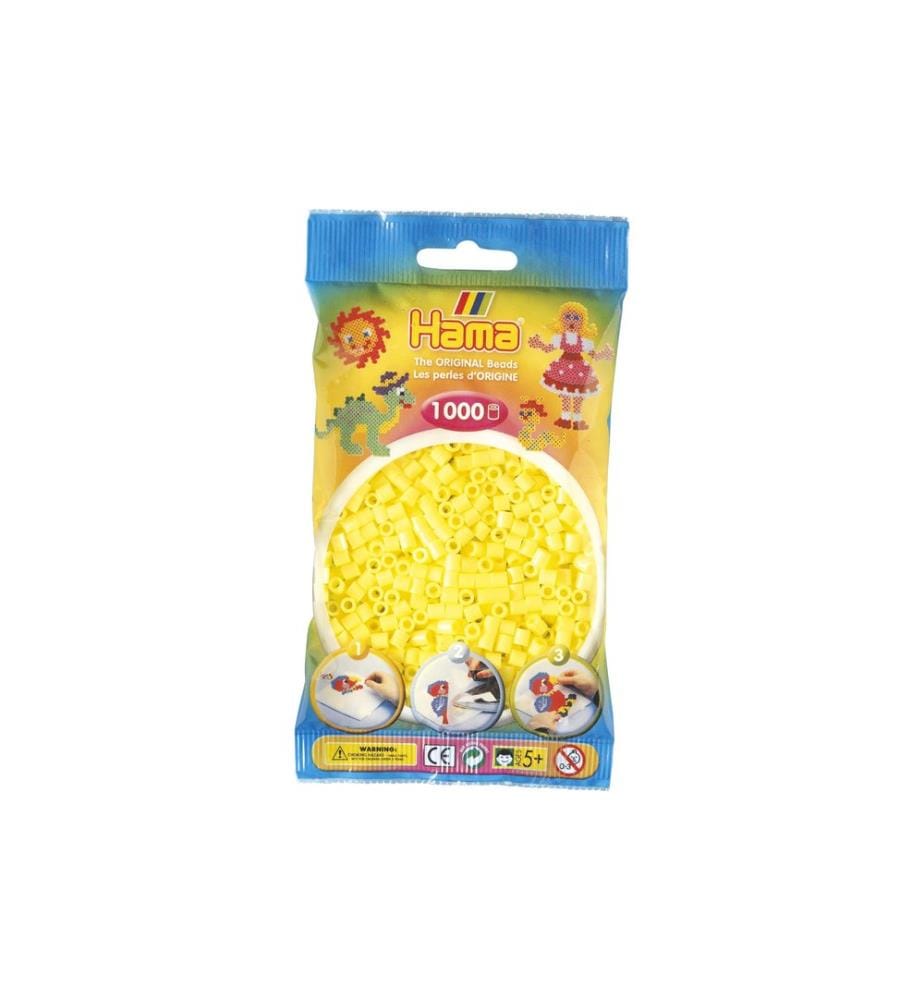 HAMA - Perles à repasser midi 1000 pcs. Jaune