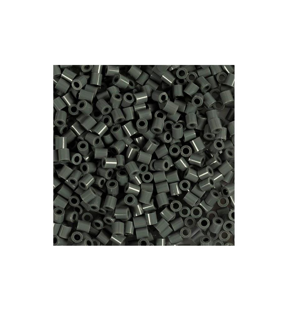 HAMA - Perles à repasser Mini Gris foncé, 2000 pièces