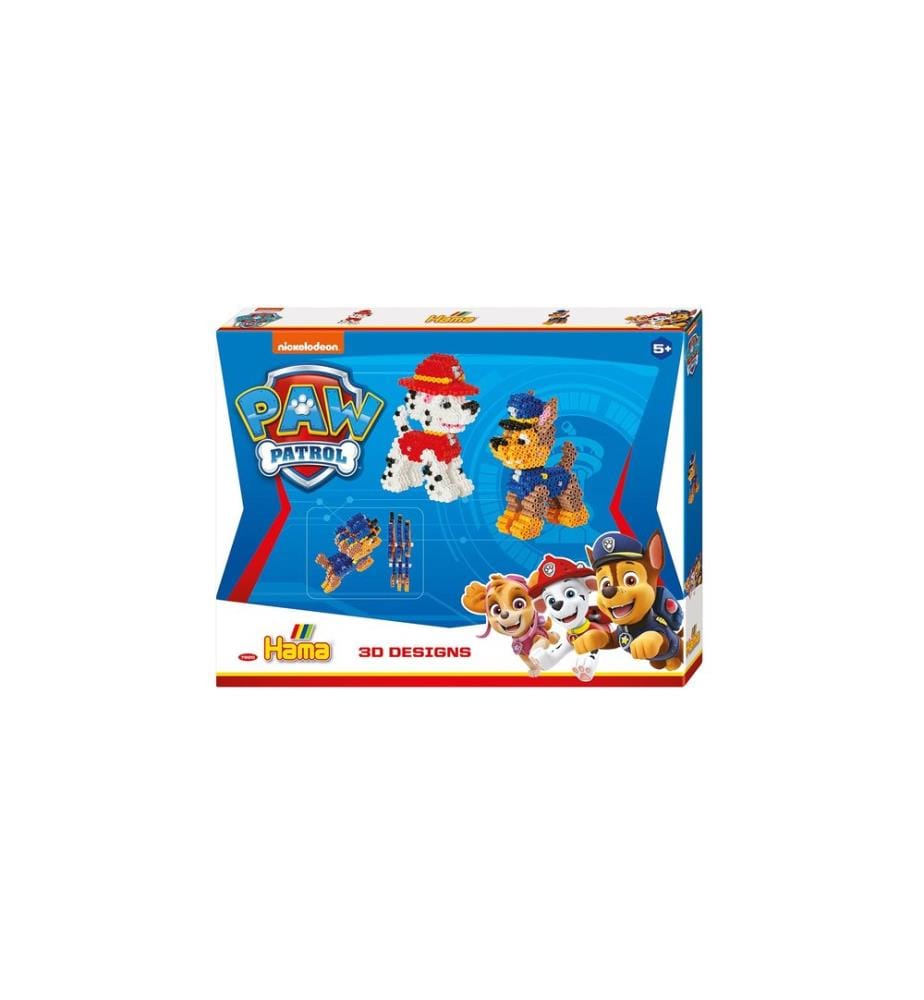 HAMA - Kits de perles à repasser Paw Patrol 3D 4000 pièces
