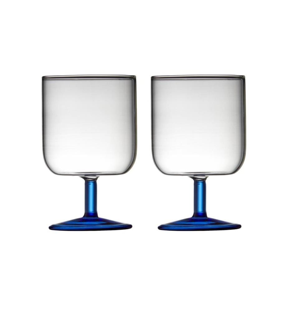Lyngby - Service de verres à vin Torino Bleu, 2 pièces, 30 cl