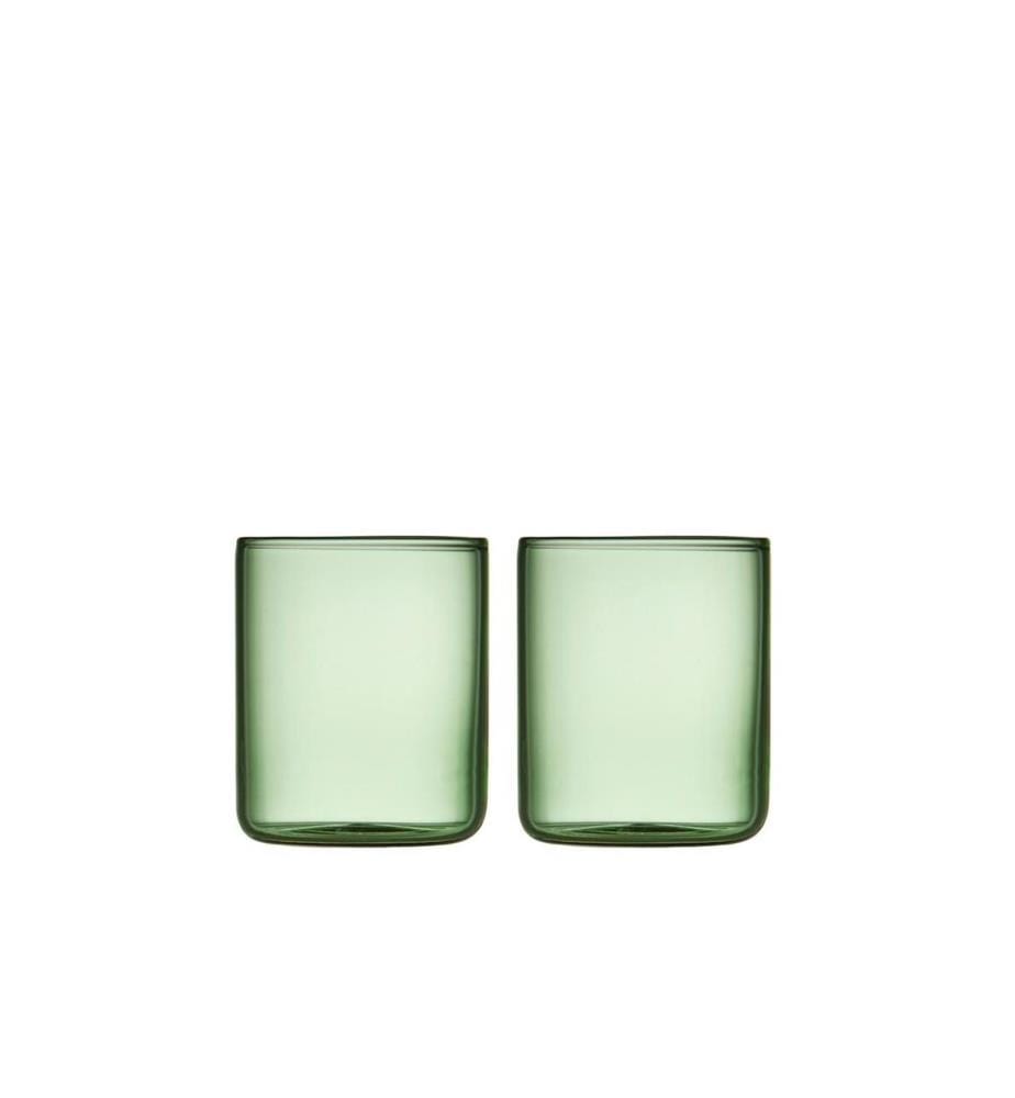 Lyngby - Verre à schnaps Torino Vert, 2 pièces, 5.5 cl