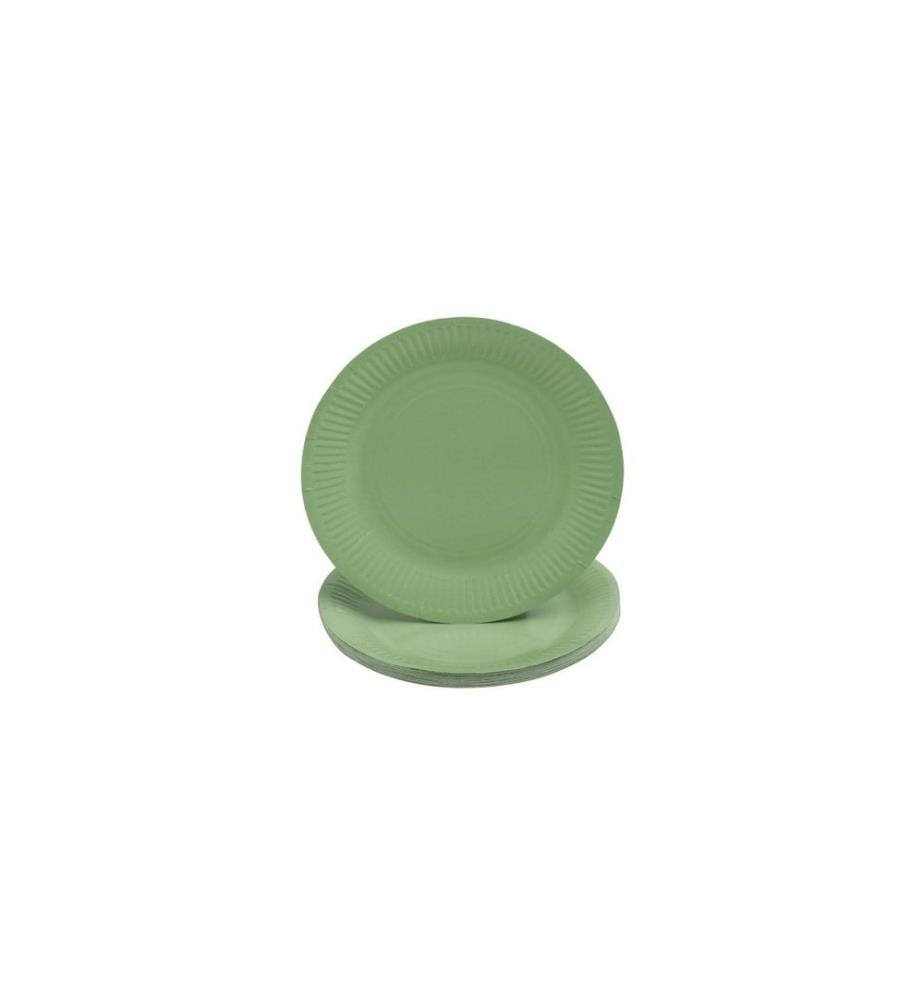 PRO nappe - Assiettes jetables Olive 20 Pièce/s