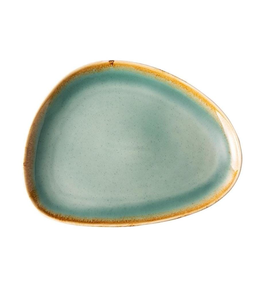 Lunasol - Plateau de service Gaya Sand Turquoise, 6 pcs 25.5 cm