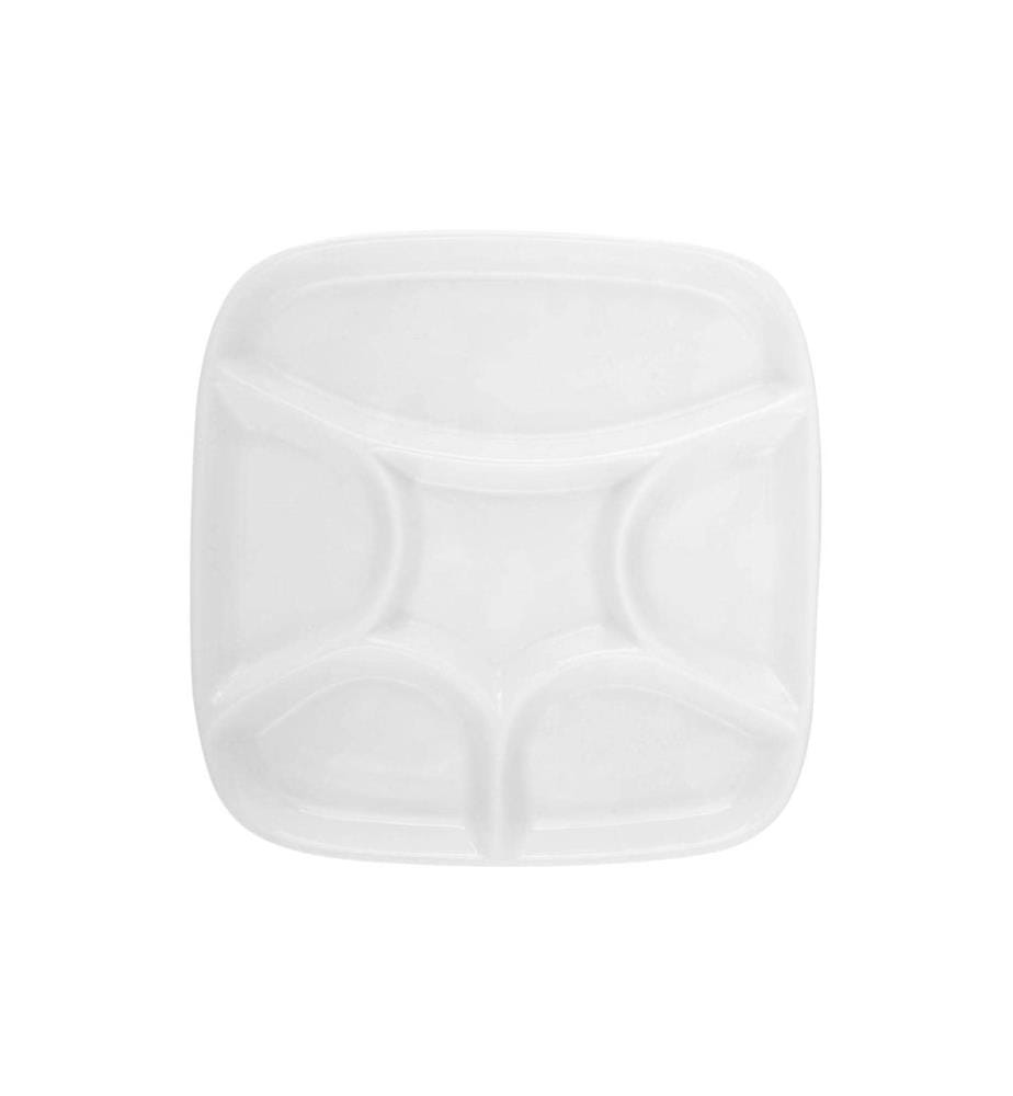 Lunasol - Hotel Inn Univers Assiette à fondue 6 pcs. Blanc 21.5 x 21.5 cm