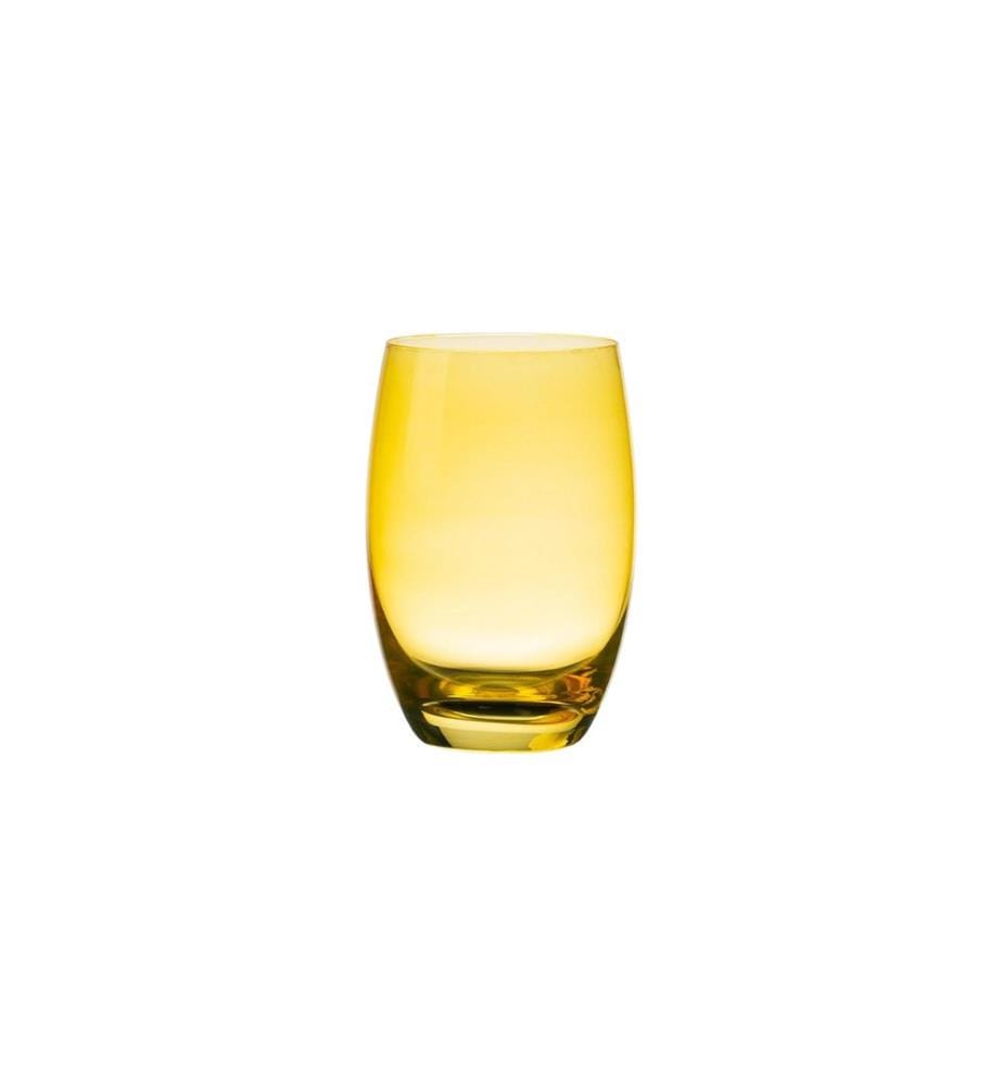 Lunasol - Verre Optima Color Tumbler Baril de 460 ml jaune