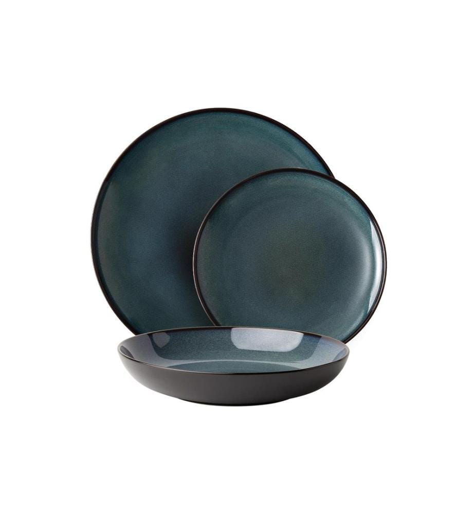 Lunasol Assiette plate Elements Night Sky 12 pièces Bleu