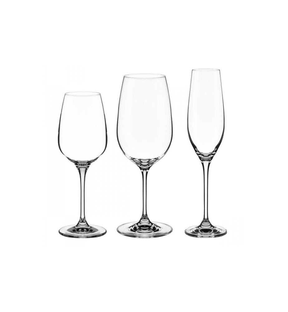 Lunasol Verres à vin Premium Verre Cristal 18 pièces