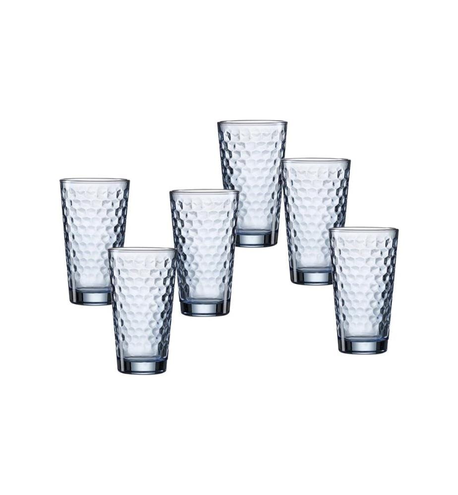 Ritzenhoff & Breker Verre Longdrink Favo 6 pièces, Bleu