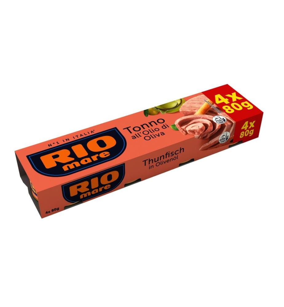 RIO MARE - Boîte Thon à l'huile d'olive 4 x 80 g