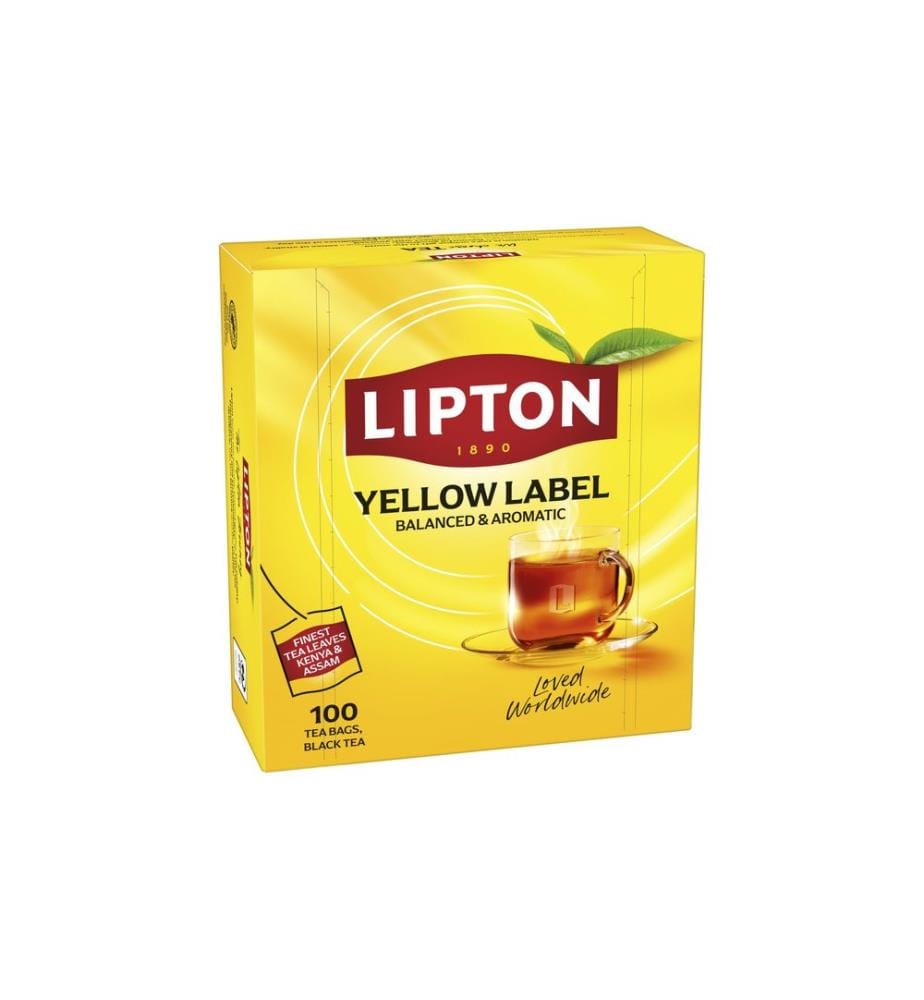LIPTON - Sachet de thé Yellow Label 100 Pièce/s