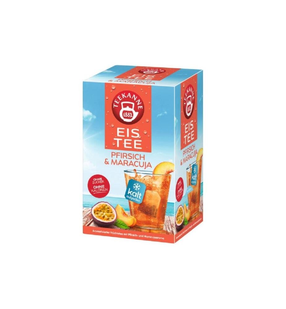 TEEKANNE - Thé glacé Pêche-Maracuja, 18 pièces