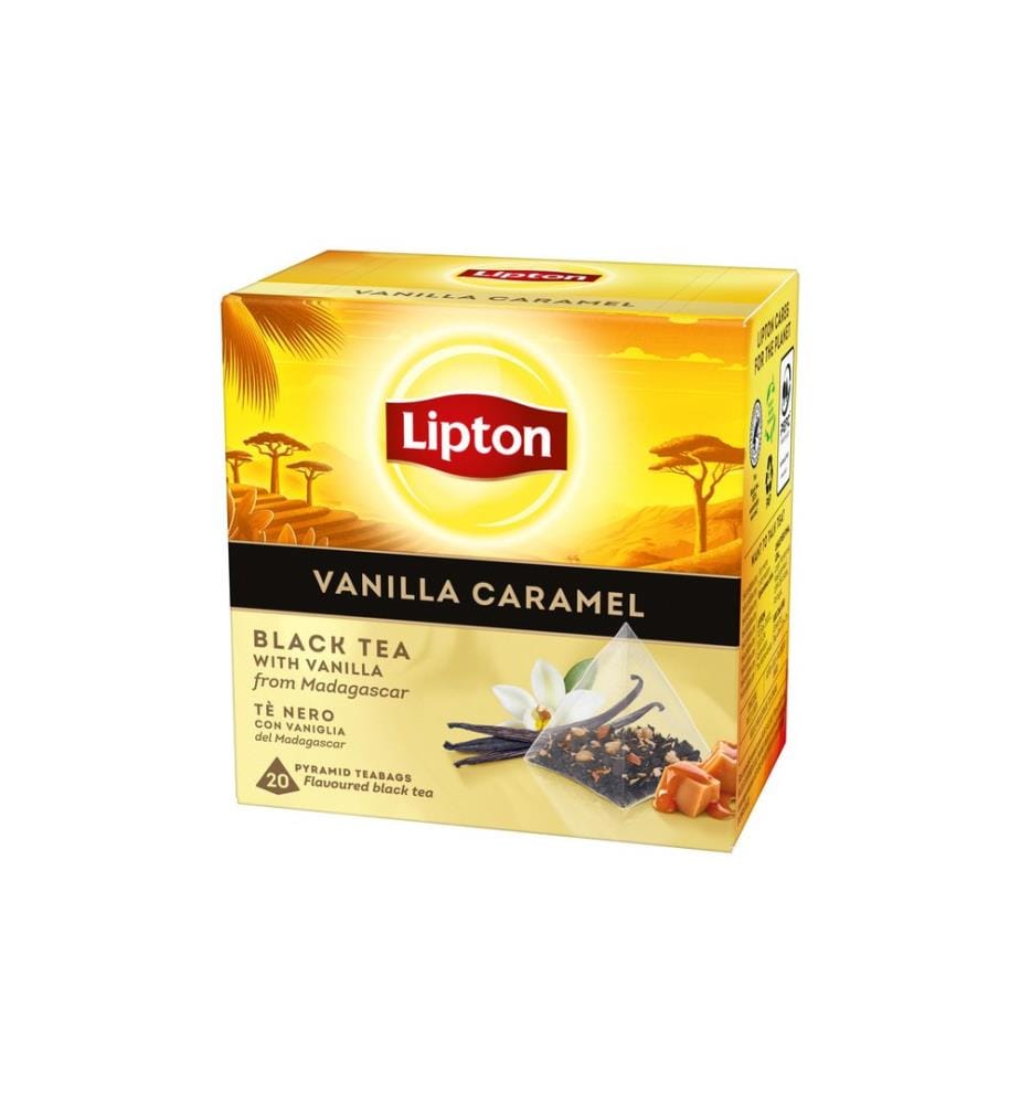 LIPTON - Sachet de thé Thé noir vanille caramel 20 Pièce/s