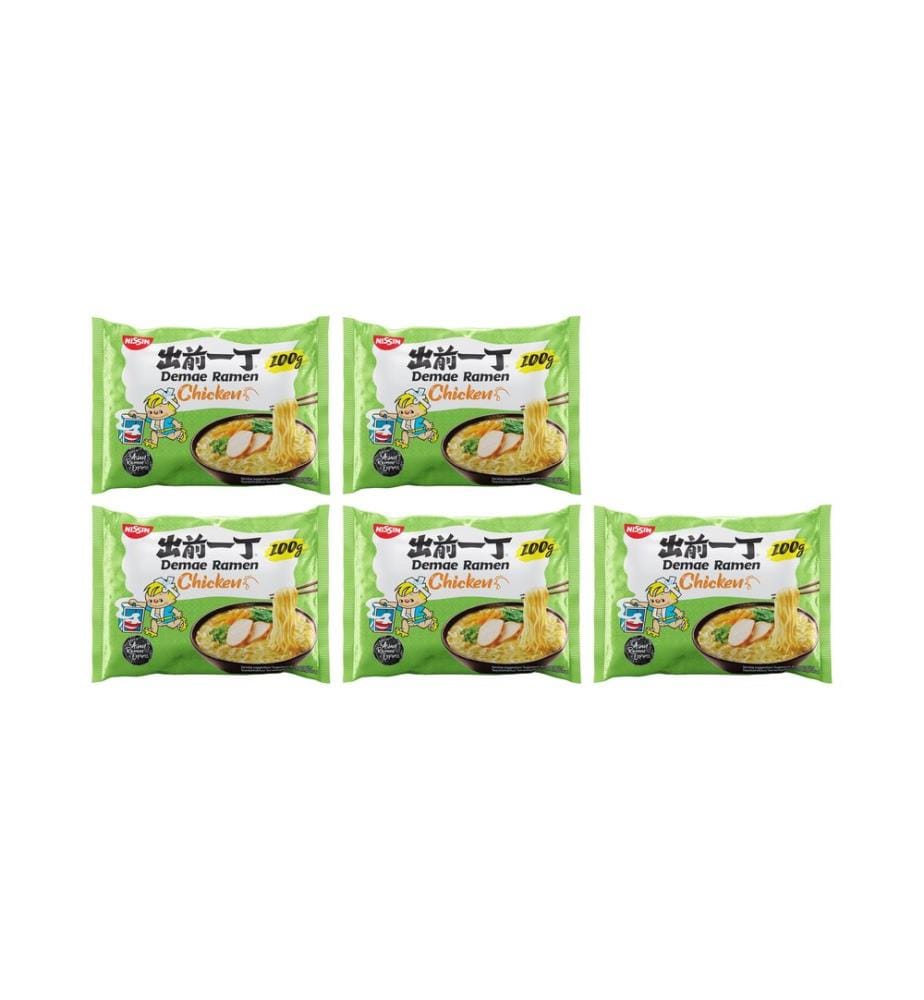 NISSIN FOOD - Plat préparé Soupe de nouilles au poulet 5 x 100 g