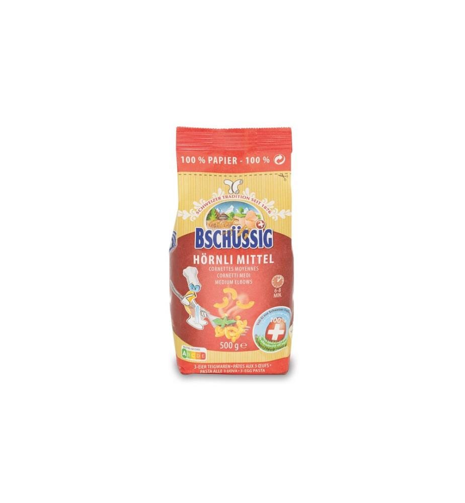 Bschüssig - Pâtes alimentaires Hörnli moyen 500 g