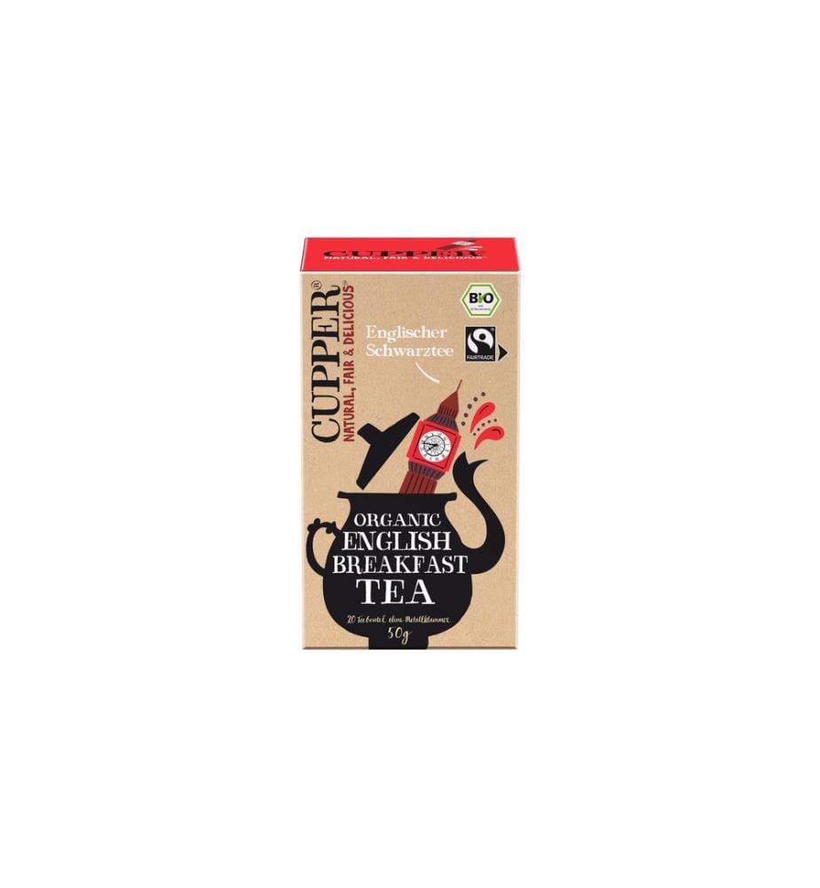 Cupper - Sachet de thé Bio English Breakfast 20 pièces