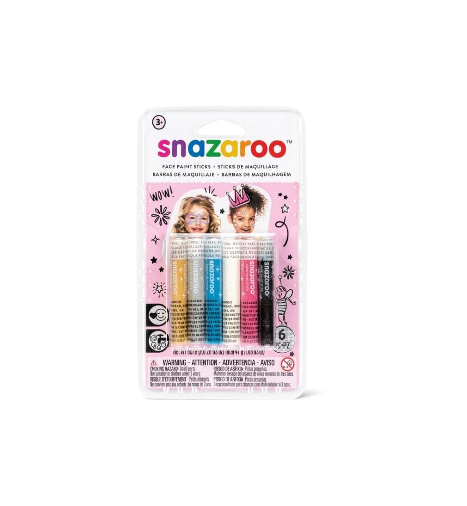 Snazaroo - Accessoire Crayons de maquillage Fillette, 6 pièces