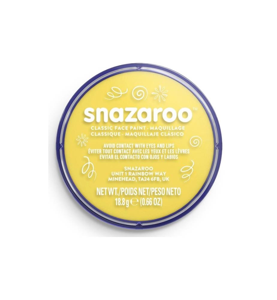 Snazaroo - Couleur de maquillage Blister 18 ml, Jaune fluo