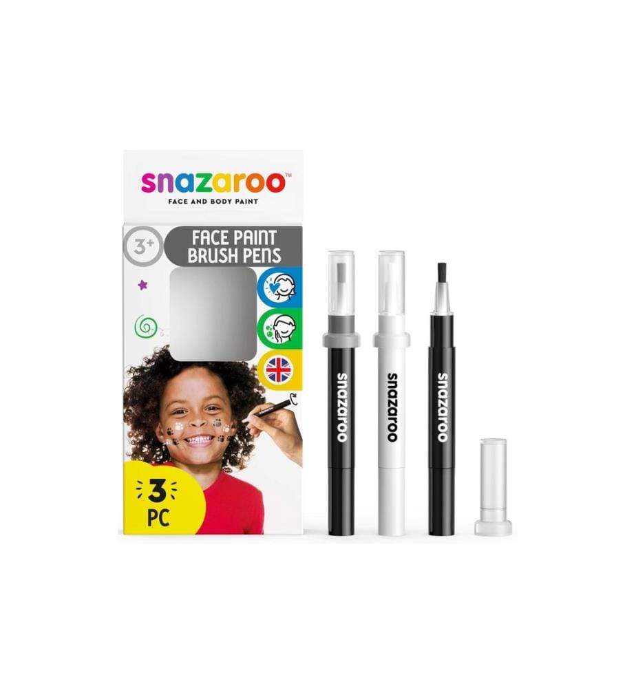 Snazaroo - Accessoire Set de pinceaux 5 noir/blanc