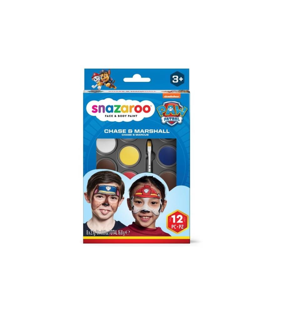 Snazaroo - Palette de maquillage Paw Patrol Chase & Marshall