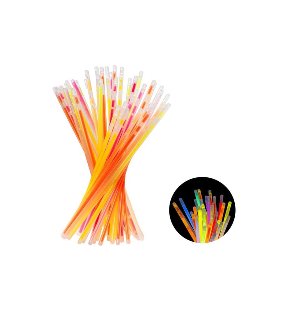 PARTYDECO - Lampes à flamber + connecteurs coloré, 100 pcs