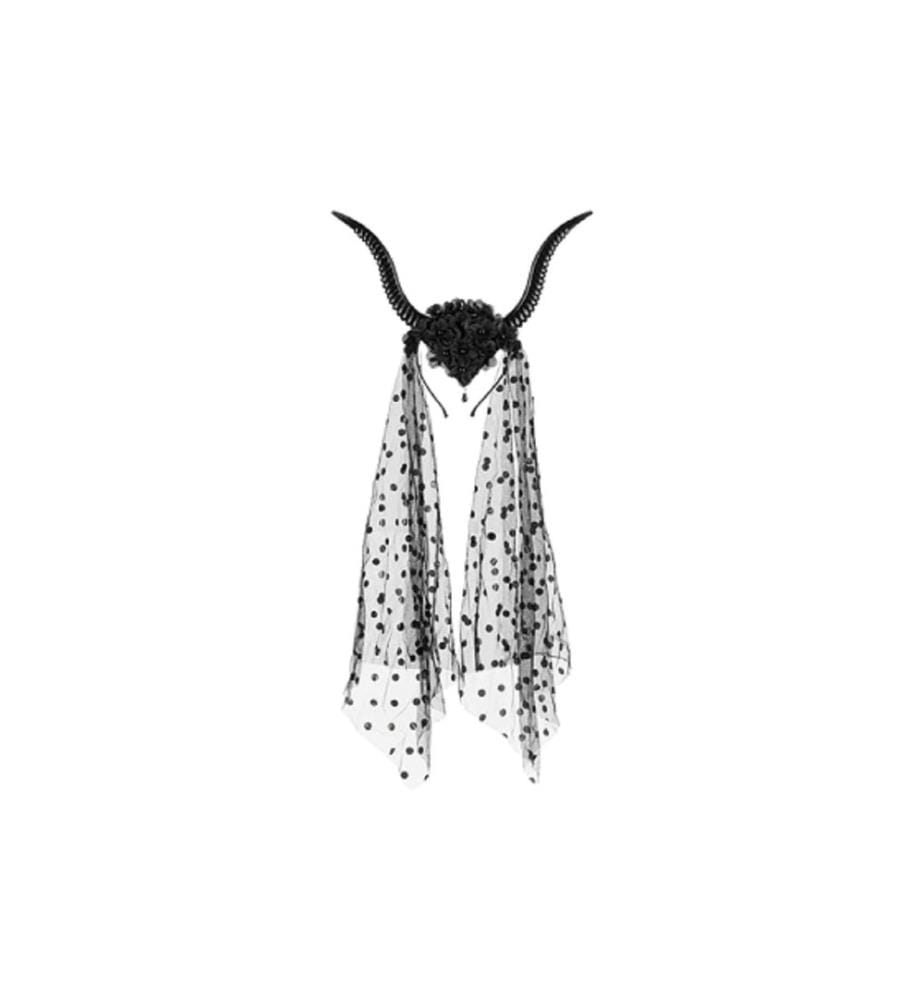 PARTYDECO - Serre-tête Corne du Diable 30 x 76 cm