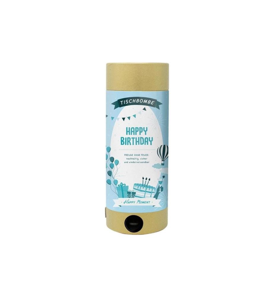 ARTOZ - Bombe de table Happy Birthday sans allumage