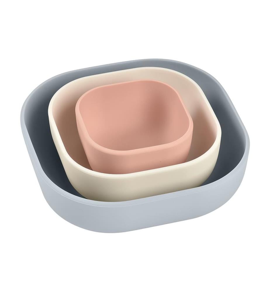 Lot de 3 Bols Silicone - Multicolore