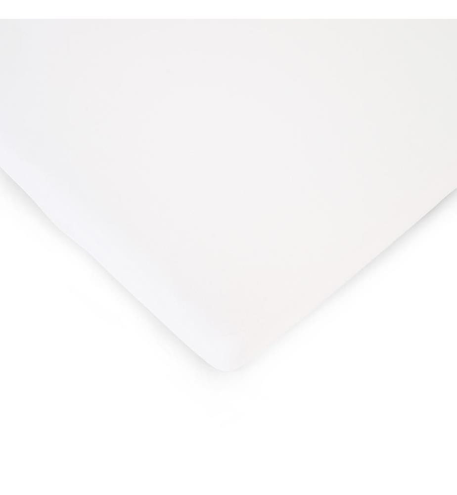 Drap Housse Lit Bébé - 70x140 cm - Coton Bio - Blanc