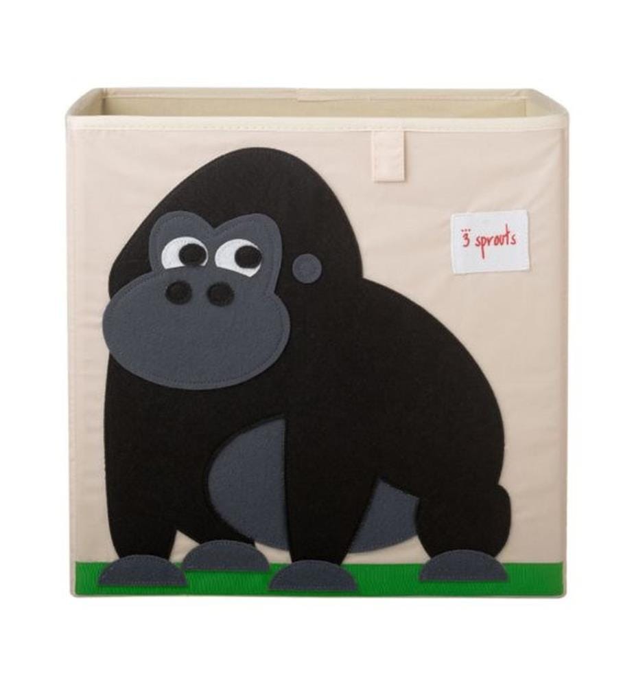 Boîte de Rangement Gorille - Crème et Noir