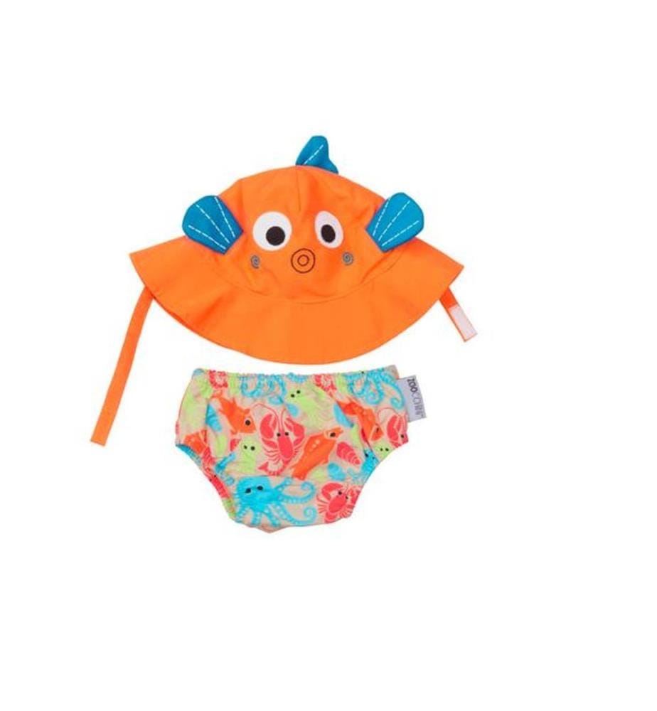 Maillot de bain & Casquette Poisson (6-12m)