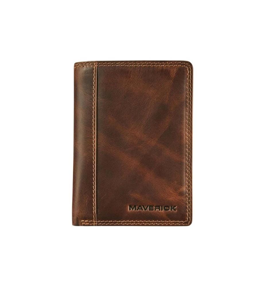 MAVERICK - Portefeuille Original Compact 9 x 12.3 cm, marron
