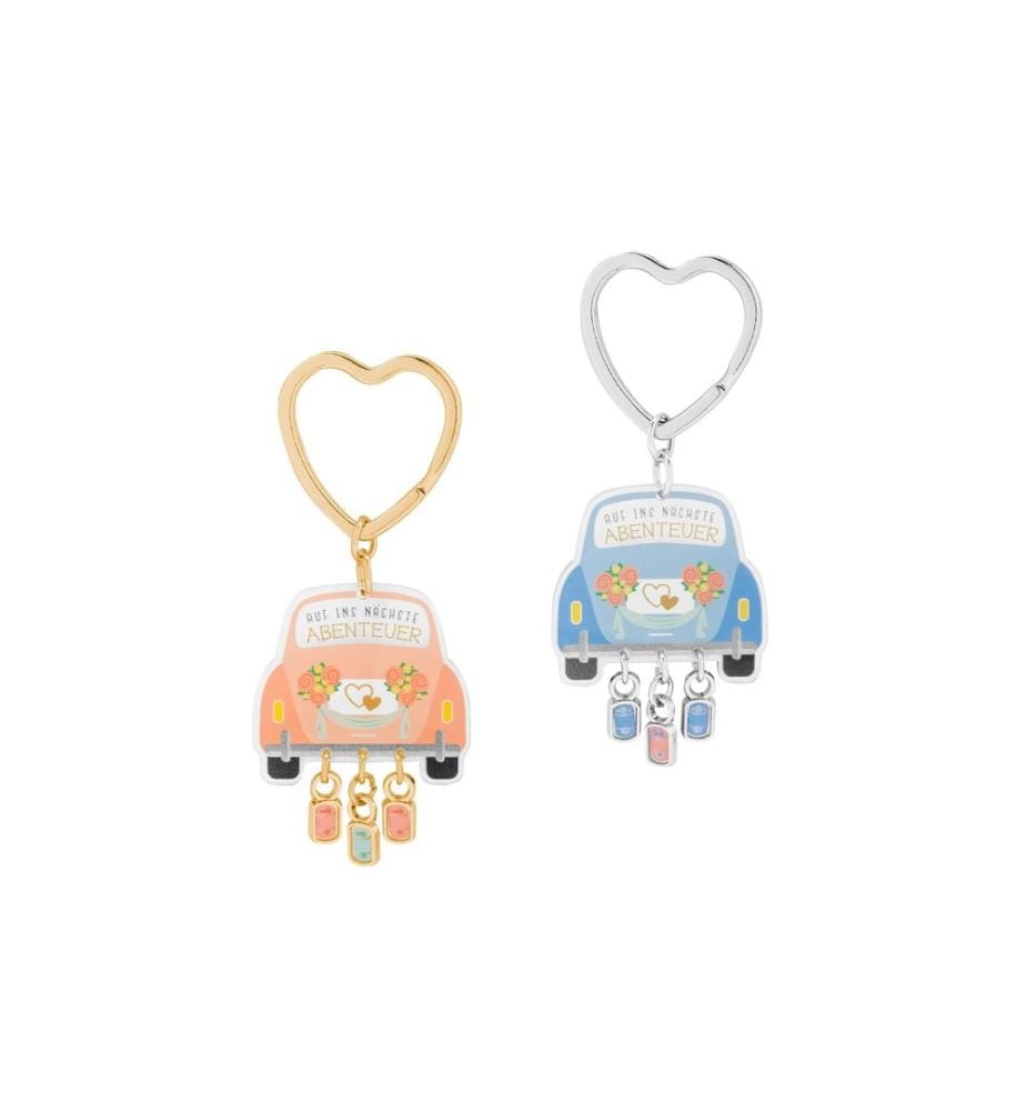 SHEEPWORLD - Porte-clés Aventure Orange/bleu, 2 pièces