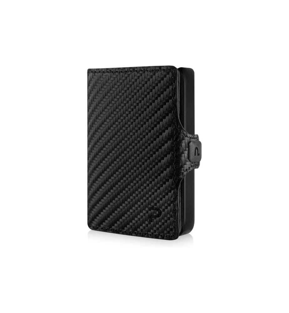 Puristo Portefeuille KLIK Minimal porte-monnaie micro lot de 12 Carbone