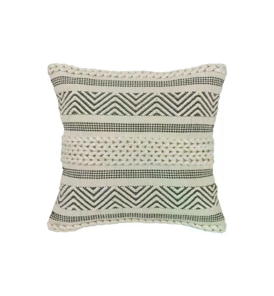 EGLO - Coussin Melut 45 x 45 cm, Noir/Beige