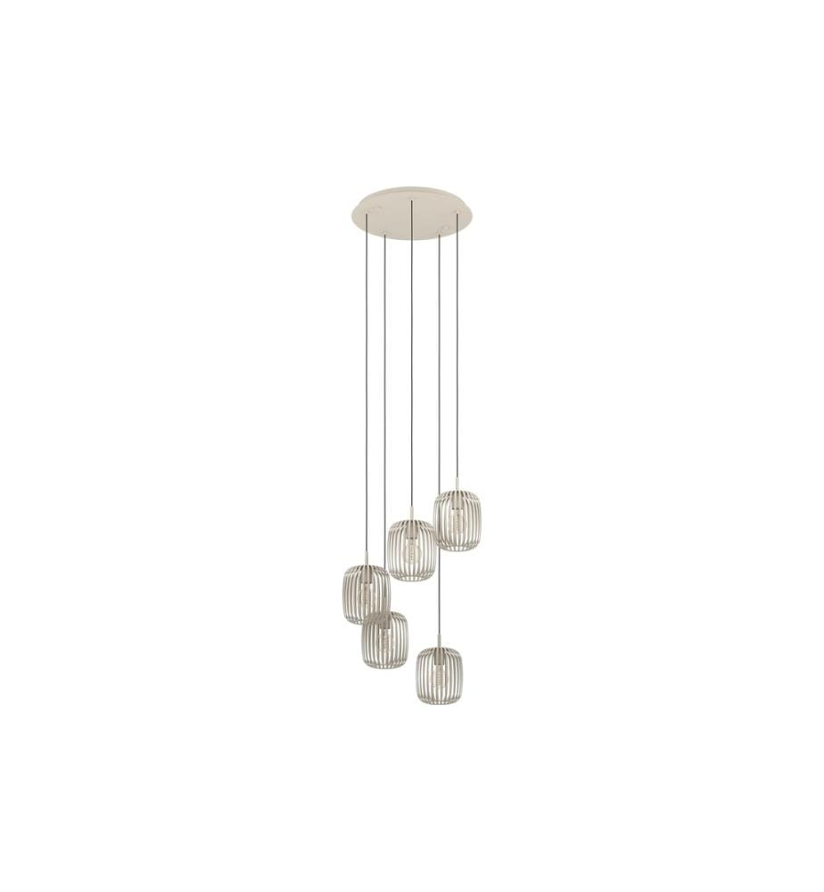 EGLO - Leuchten Lampe suspendue ROMAZZINA beige exkl. E27 5x40W